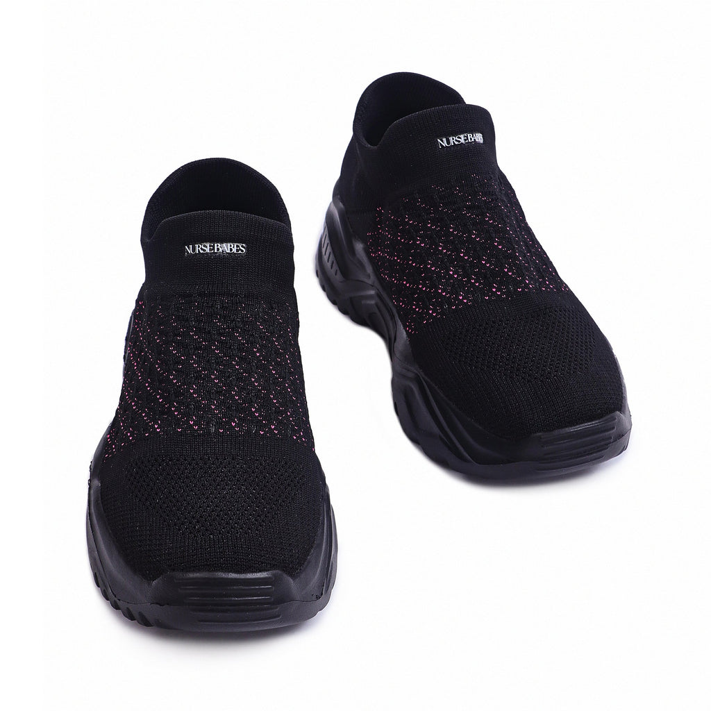 Ortho Cloud Slip Ons 2.0 - Black Pink