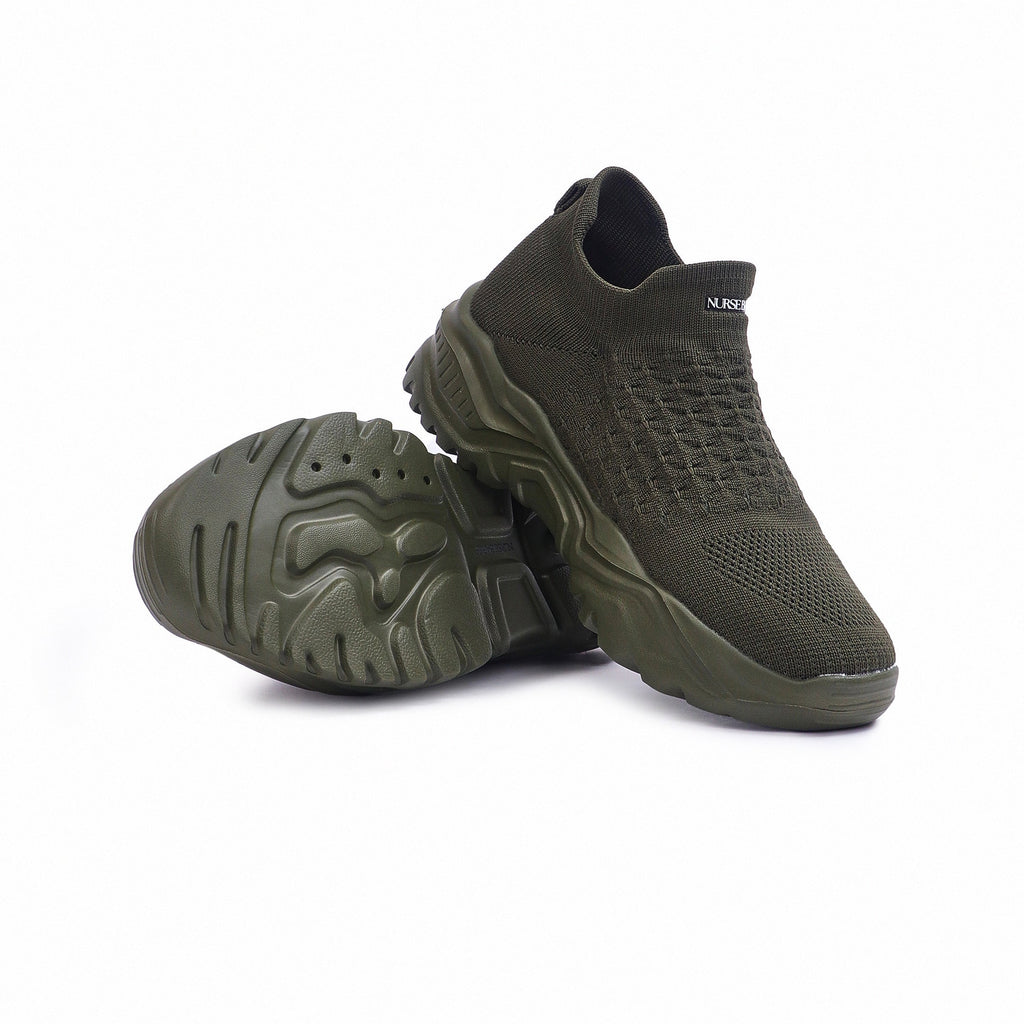 Ortho Cloud Slip Ons 2.0 - Olive Green