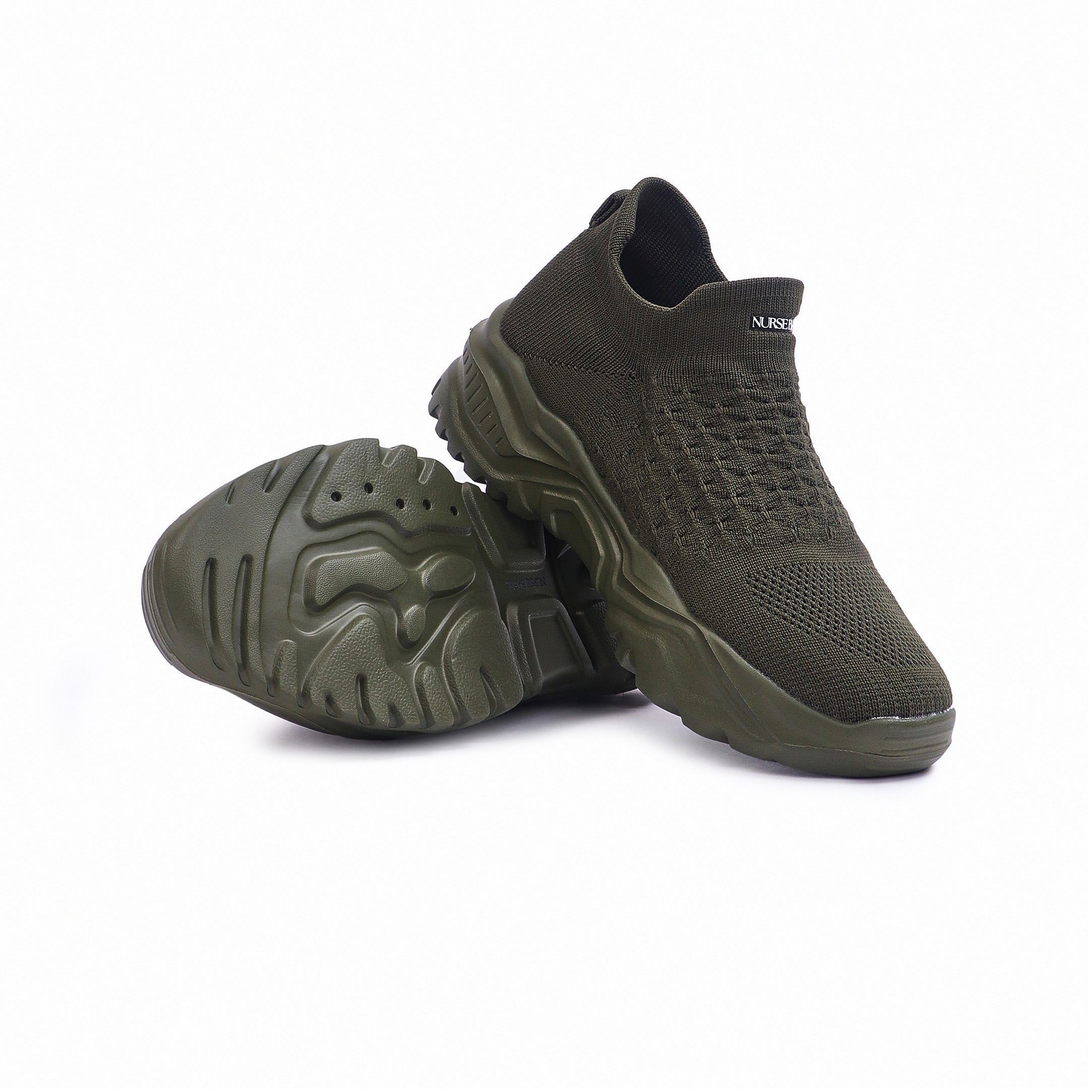 Ortho Cloud Slip Ons 2.0 - Olive Green