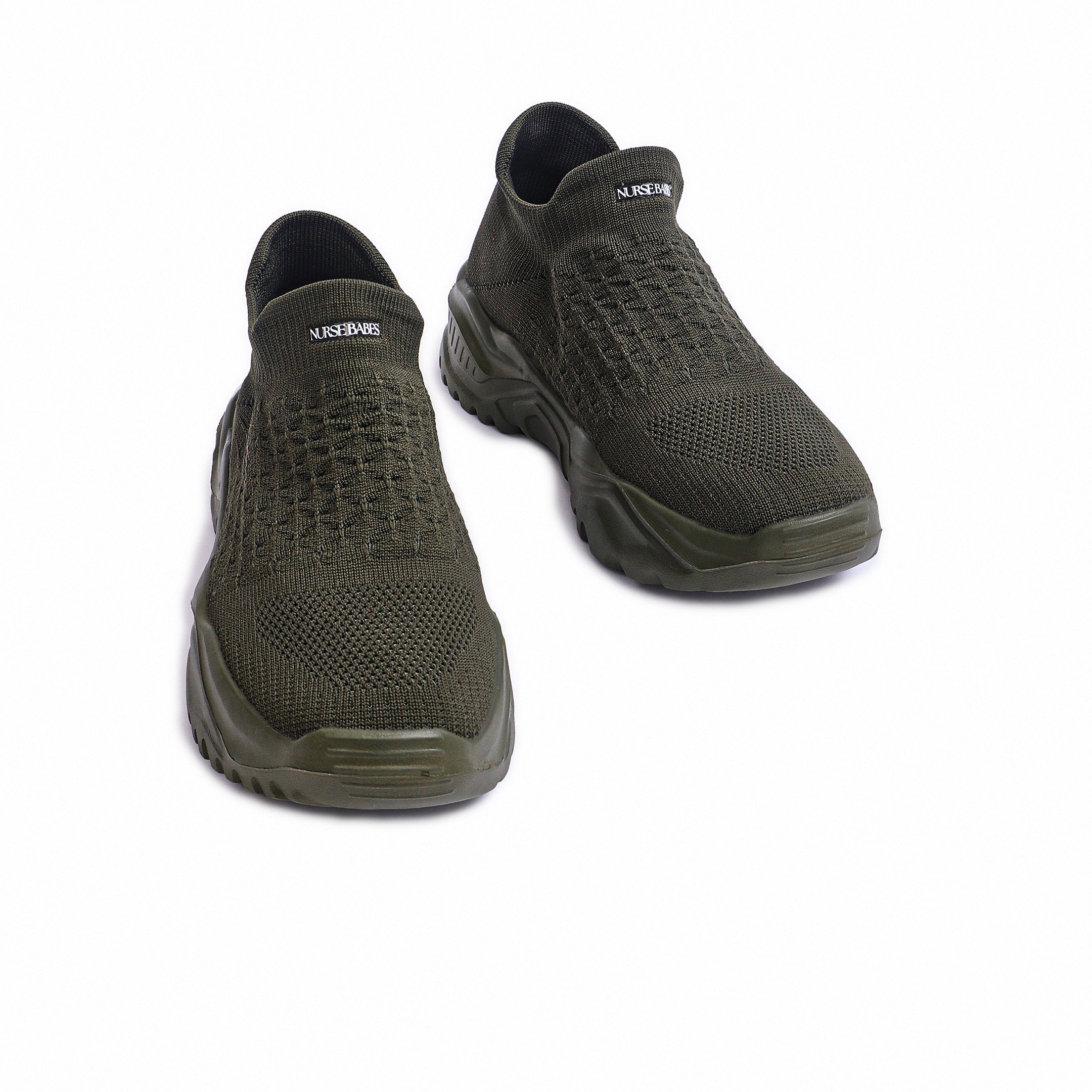 Ortho Cloud Slip Ons 2.0 - Olive Green